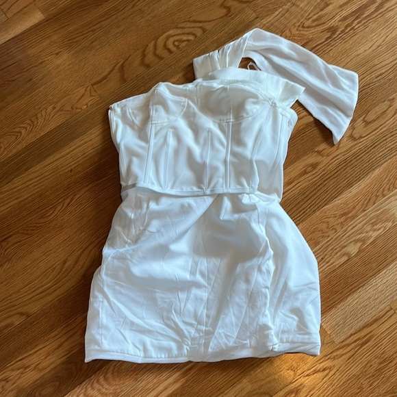 Anthropologie Hutch Gwen Strapless Bow Mini Dress Size 4 NWT - Picture 13 of 17